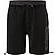 Sweatshorts, Baumwolle, schwarz - schwarz