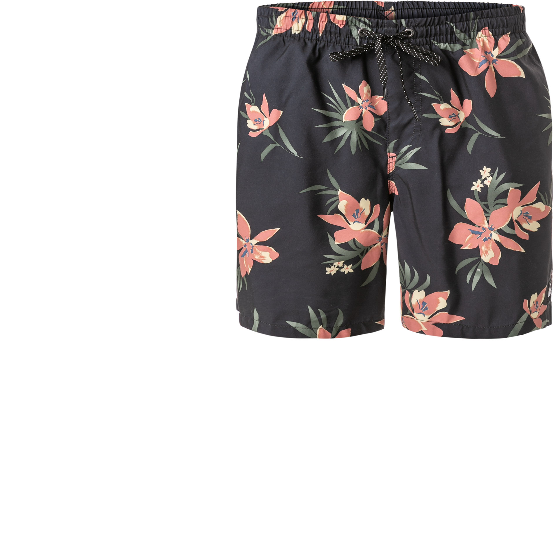 Quiksilver Herren Badeshorts schwarz Mikrofaser floral