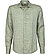 Hemd, Fitted Body, Reines Leinen, grün meliert - grün