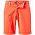 Shorts, Regular Fit, Baumwolle, orangerot - orangenrot