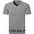 T-Shirt, Baumwoll-Stretch, grau meliert - grau