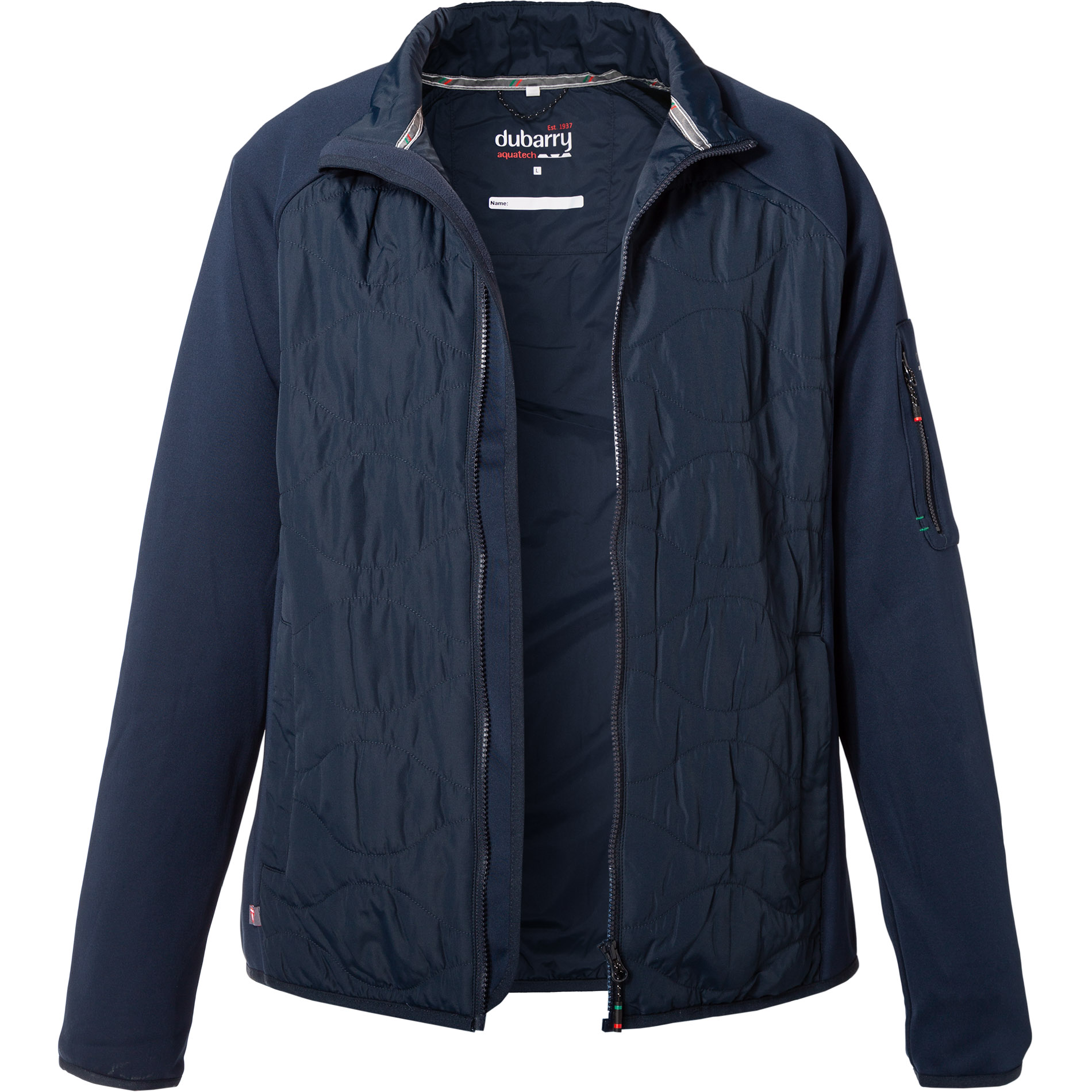 dubarry Herren Jacke blau Mikrofaser unifarben