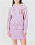 Hoodie in Used-Optik - lila