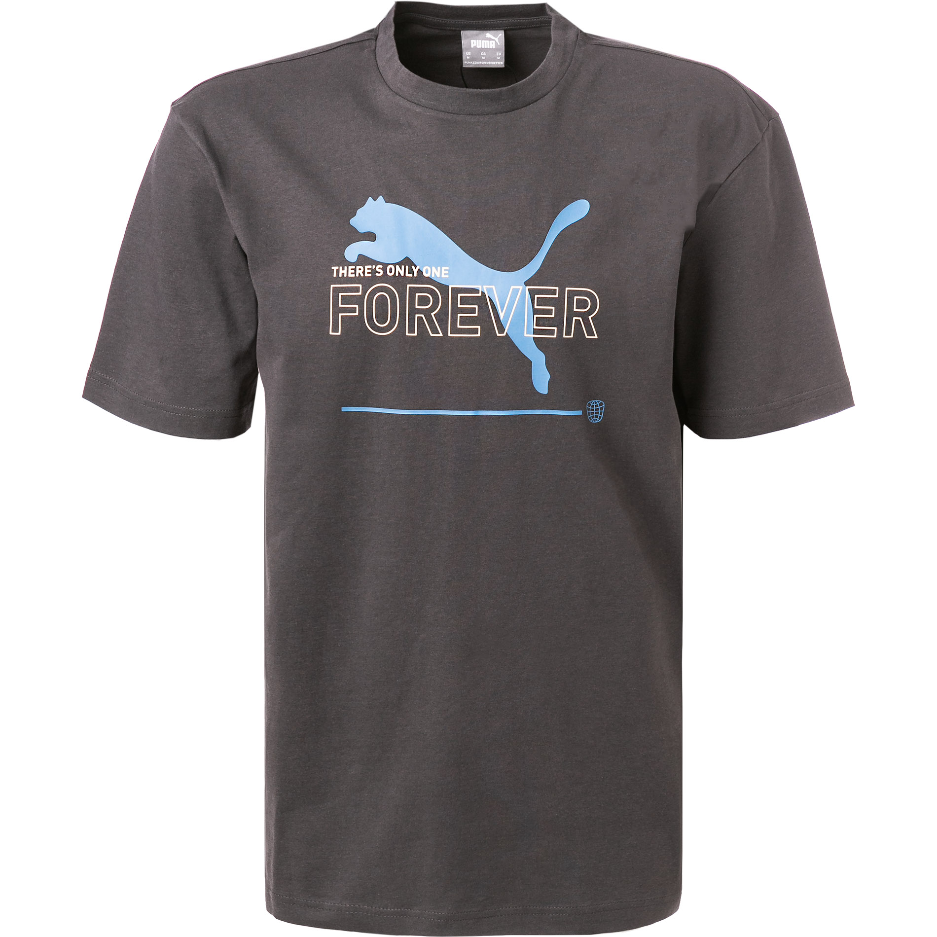 PUMA Herren T-Shirt grau Baumwolle & Mix