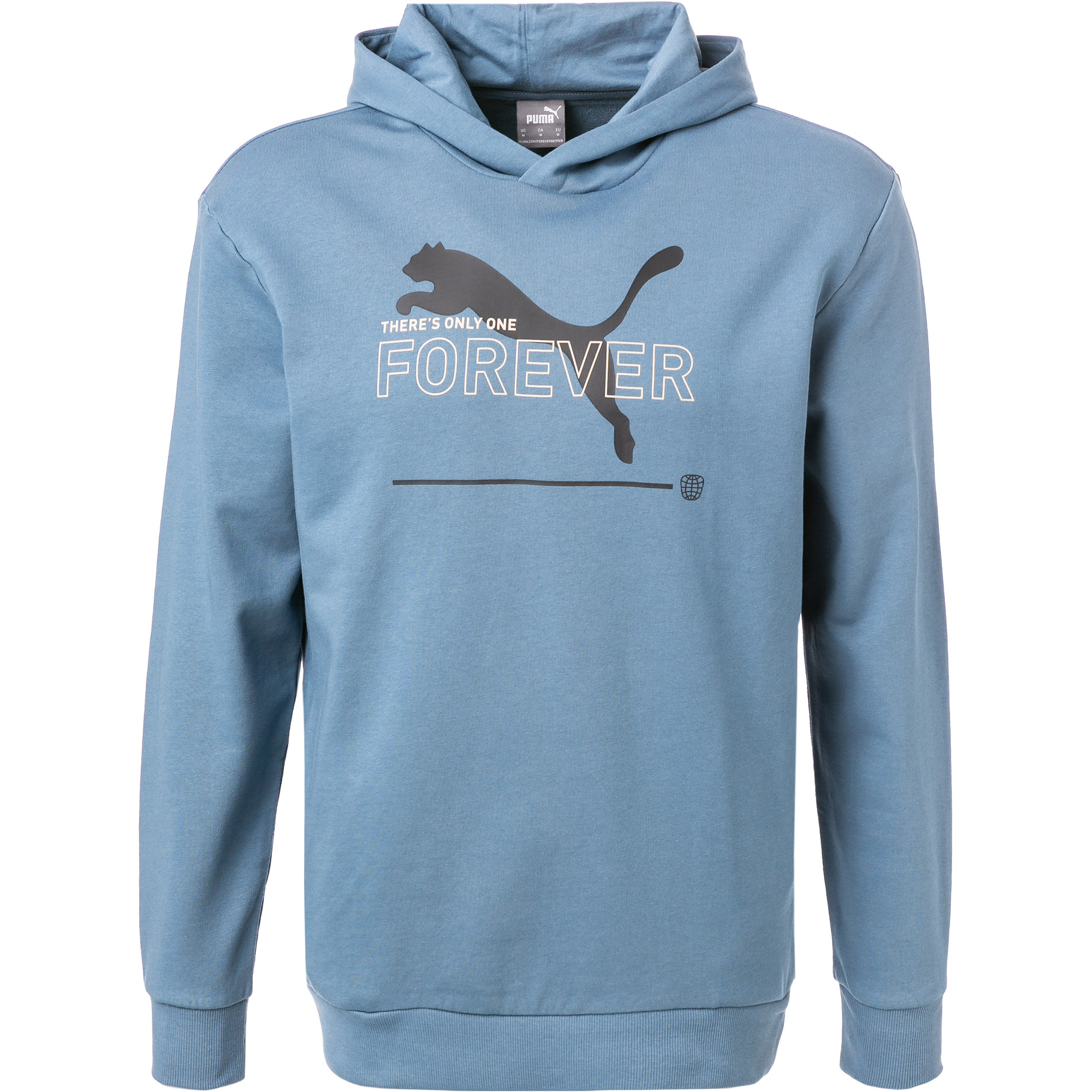 PUMA Herren Hoodie blau Baumwolle & Mix unifarben