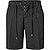 Shorts, Regular Fit, Baumwolle-Leinen, schwarz - schwarz