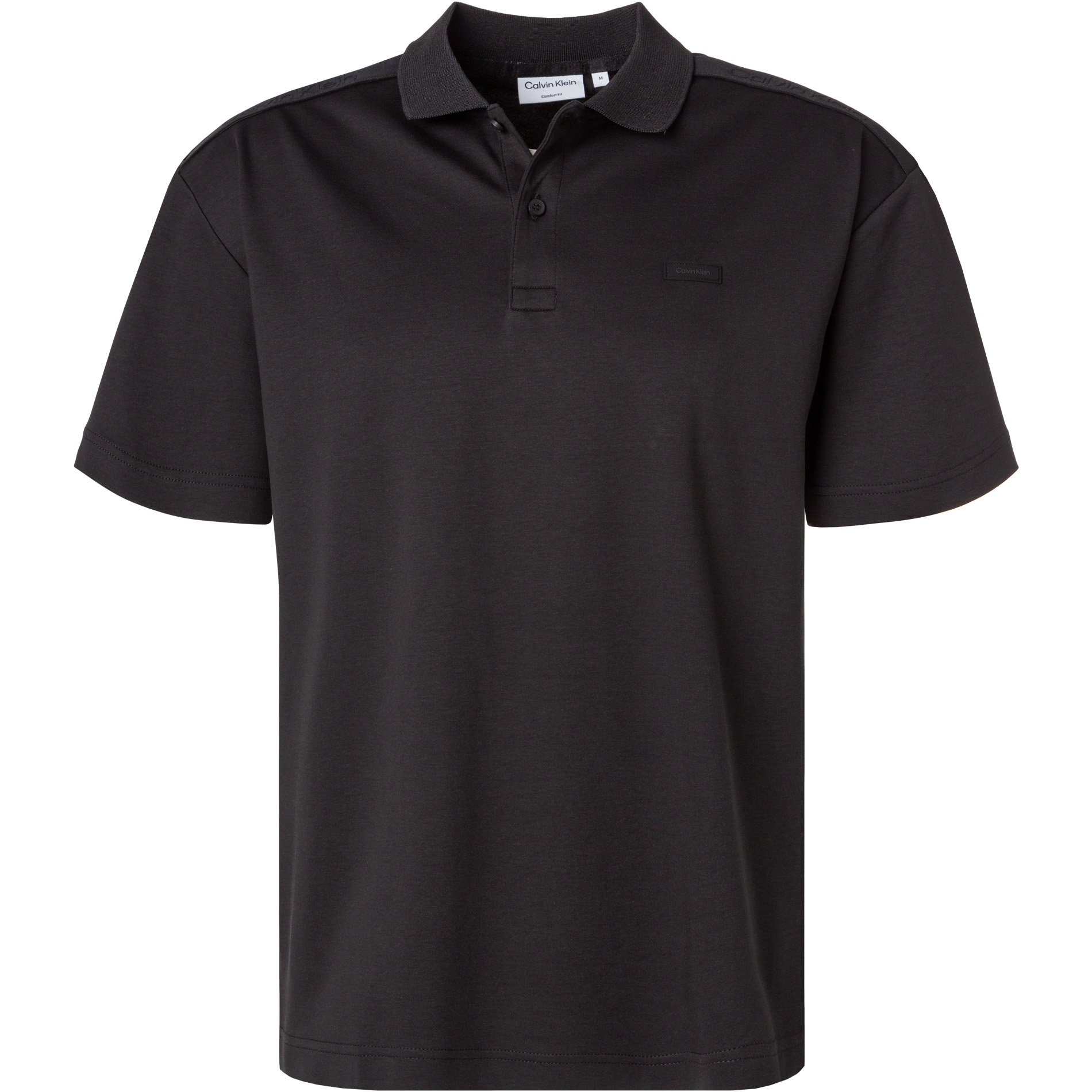 Calvin Klein Herren Polo-Shirt schwarz Comfort Fit