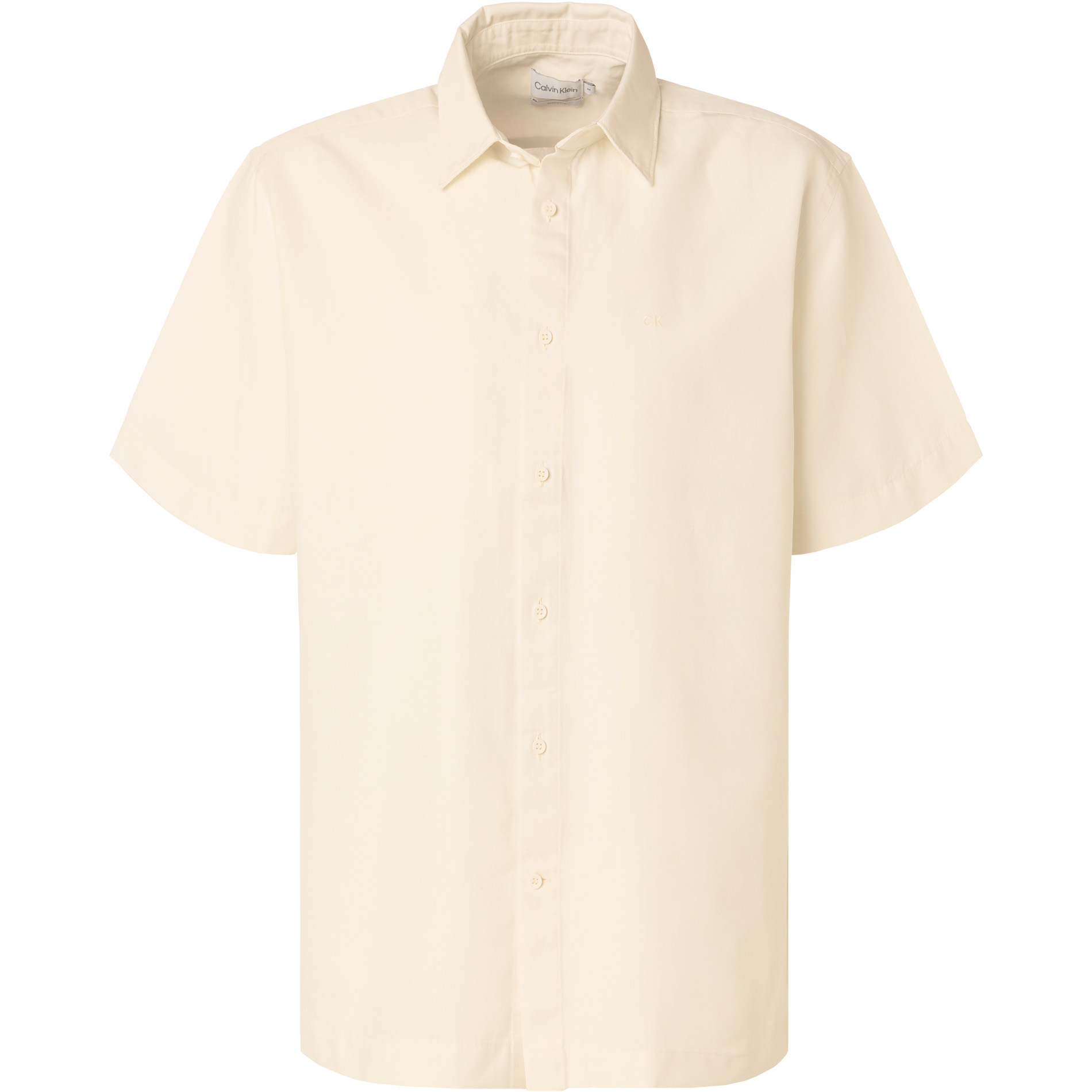 Calvin Klein Herren Kurzarmhemd beige