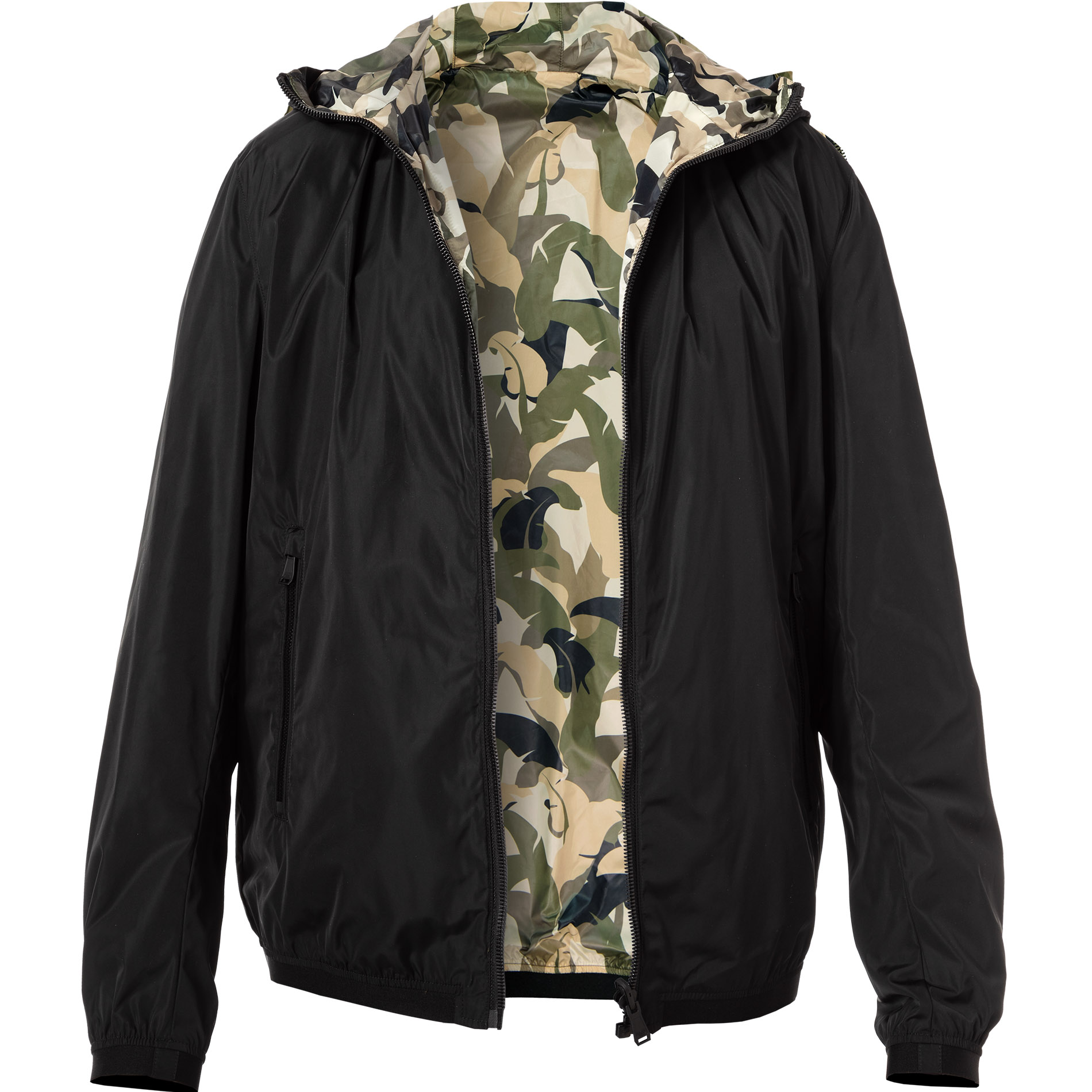 JOOP! Herren Wendejacke grün camouflage,unifarben