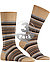Serie Microblock, Socken, Baumwolle, beige gestreift - beige