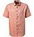 Kurzarmhemd, Comfort Fit, Baumwolle, orange meliert - orange