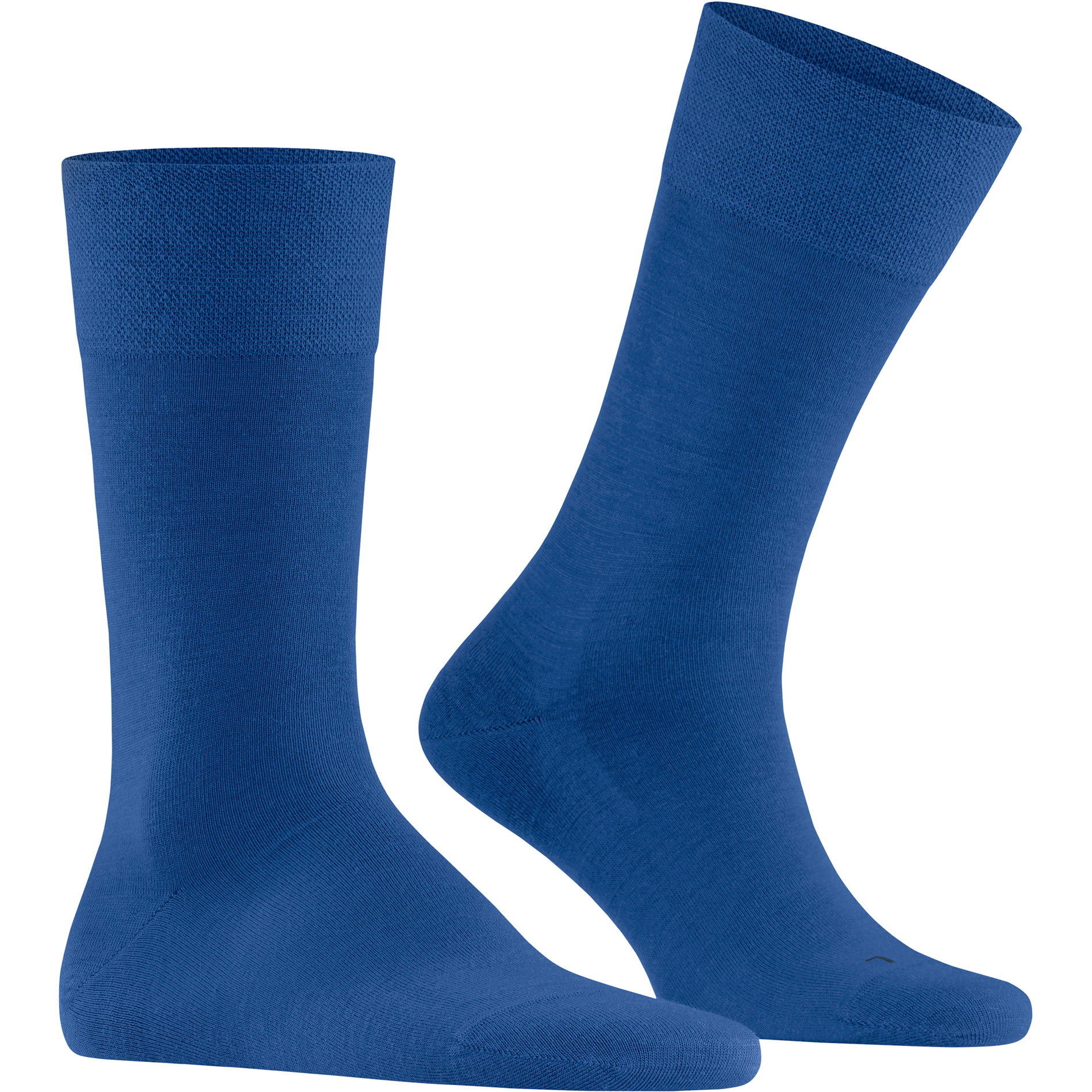 Falke Herren Socken blau Schurwolle unifarben