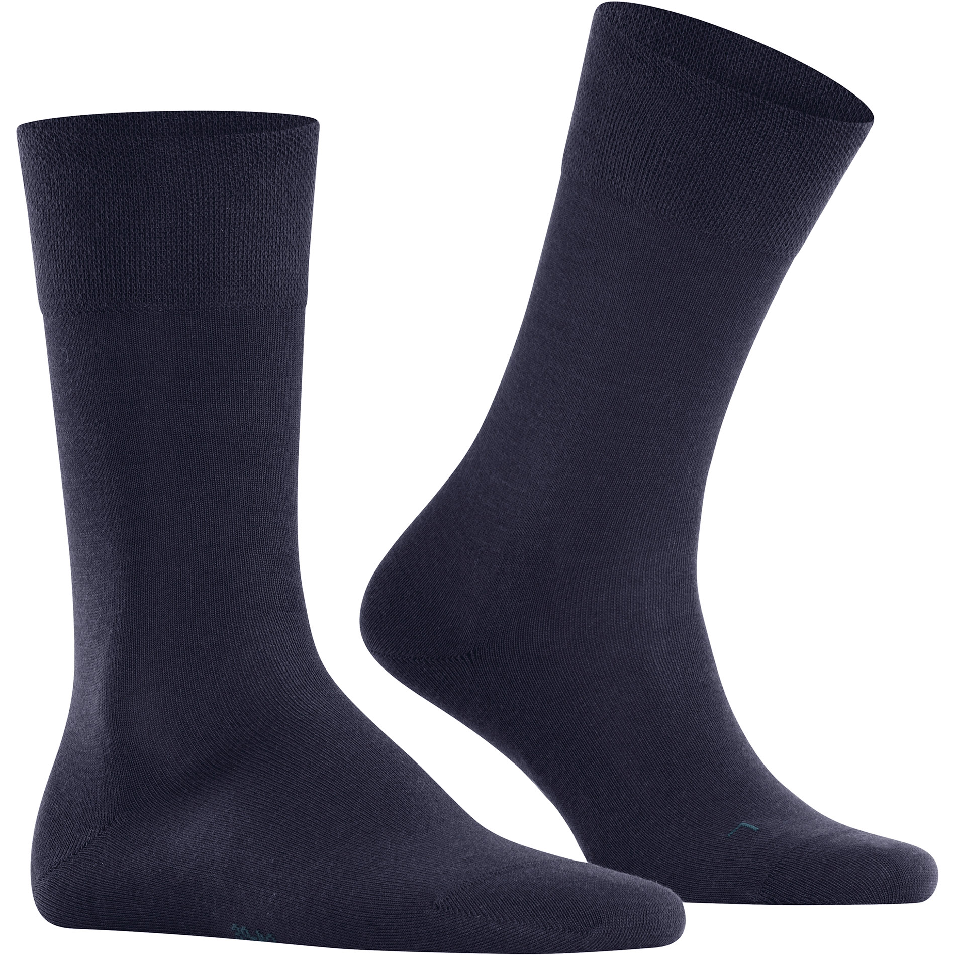 Falke Herren Socken blau Schur-Wolle unifarben