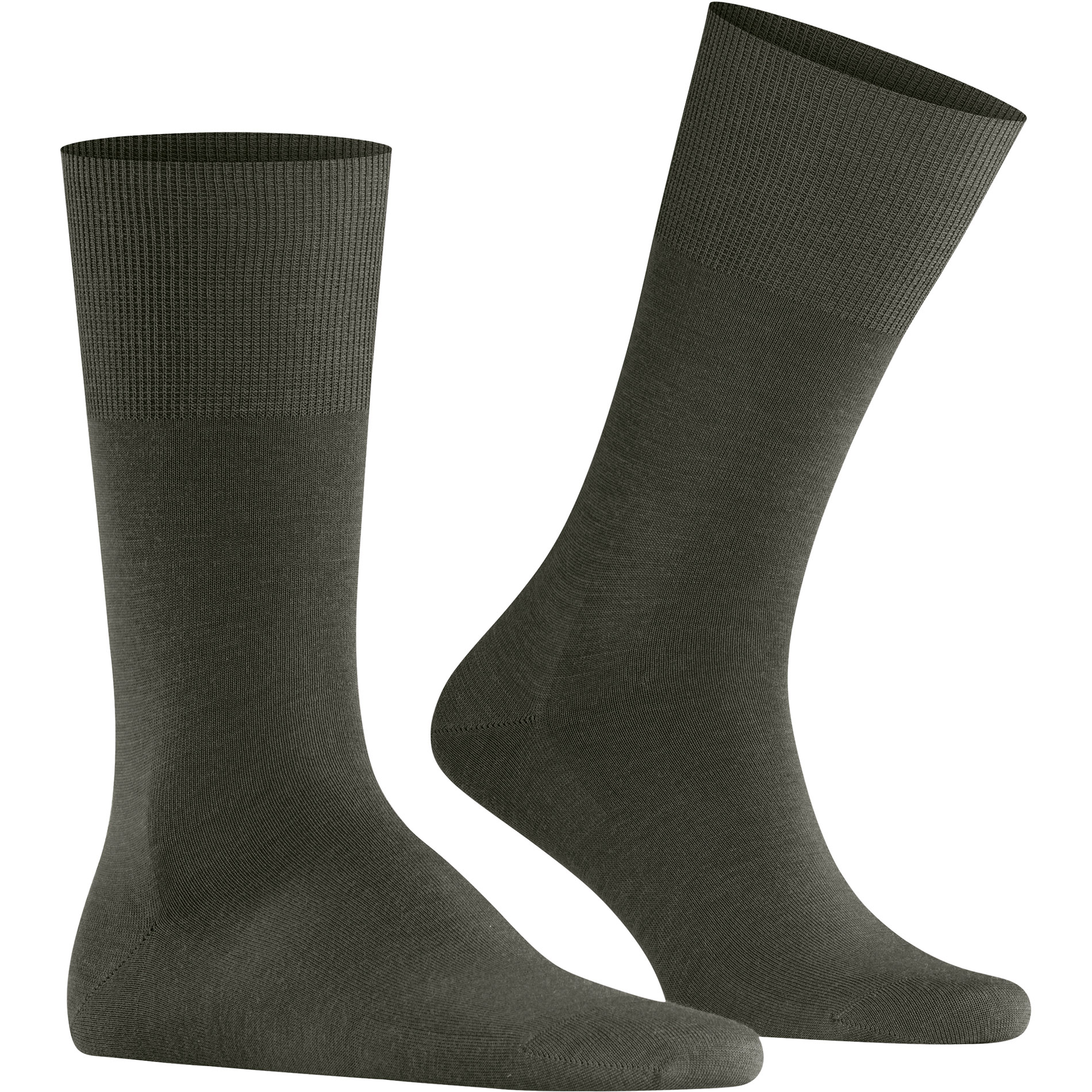 Falke Herren Socken grün Merinowolle unifarben