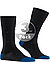 Serie DOT, Socken, Baumwolle, schwarz-royal - schwarz