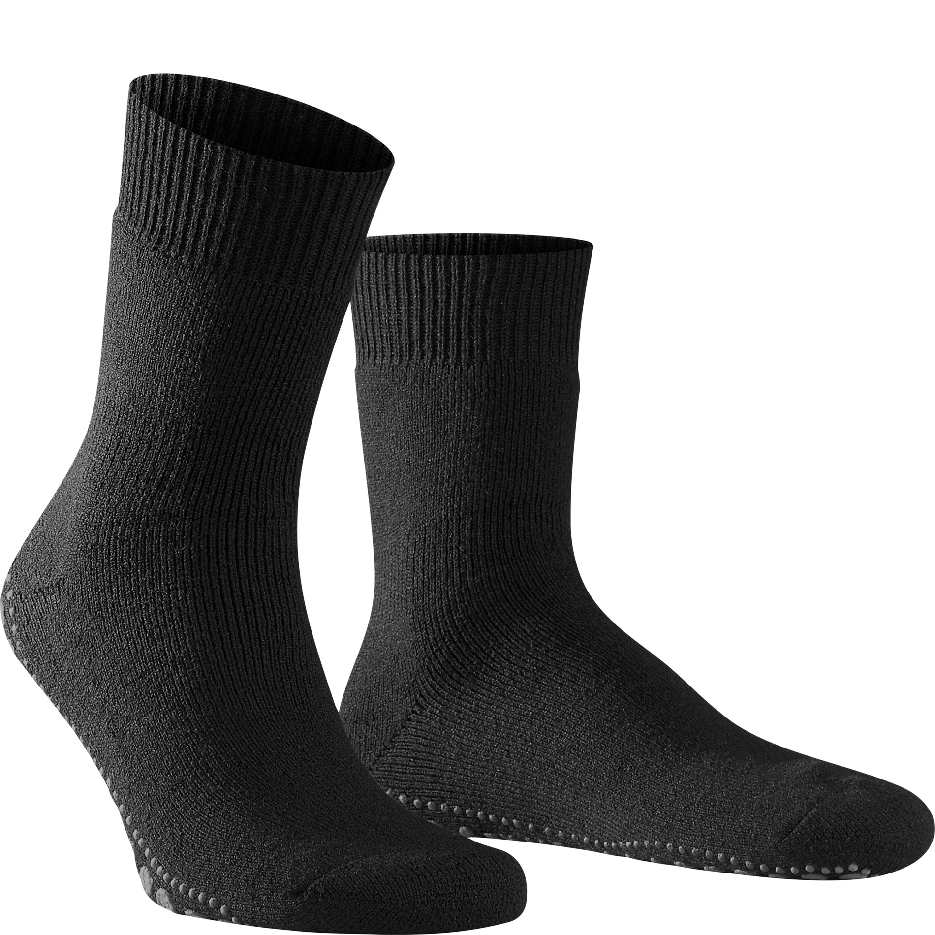 Falke Herren Homepads Schwarz Merinowolle Unifarben