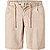 Bermudashorts Tarko, Slim Fit, Leinen, hellbraun - hellbraun