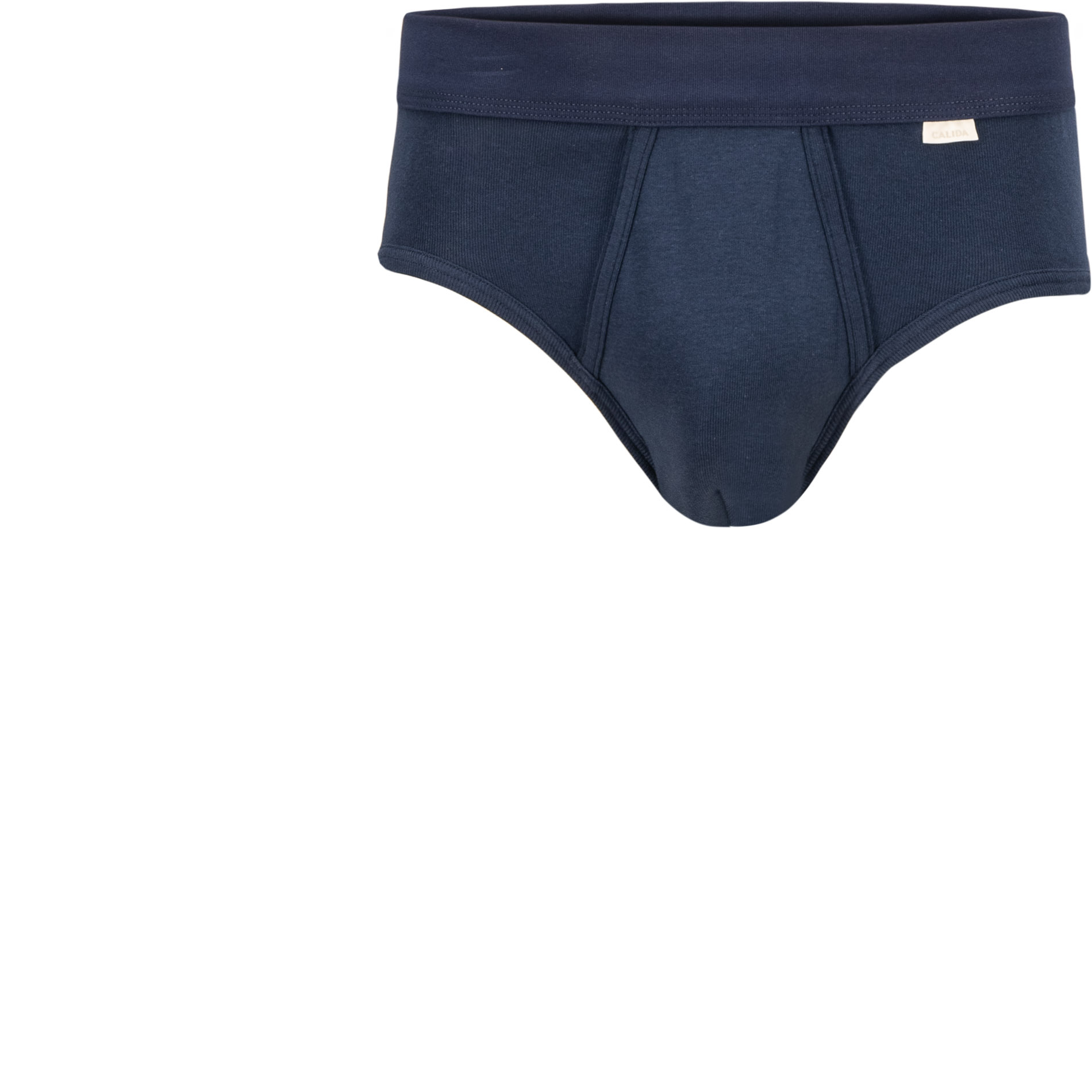 CALIDA Herren Slip blau Baumwolle unifarben