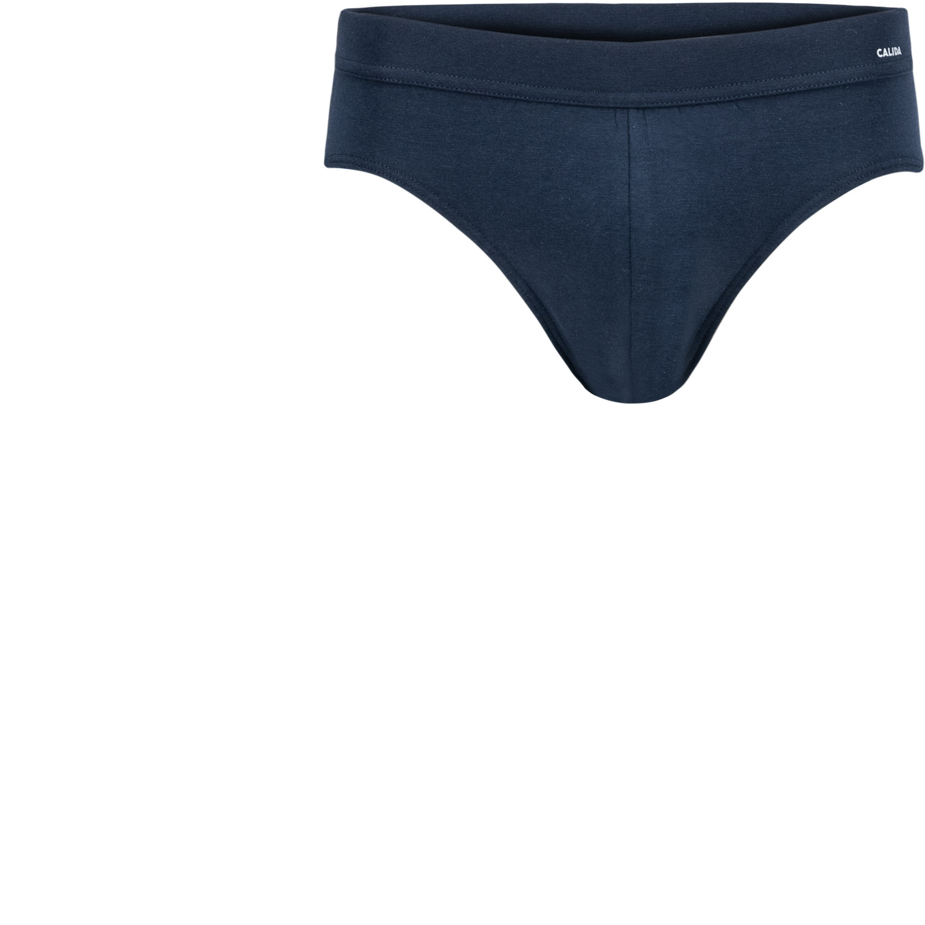 CALIDA Herren Slip blau Baumwolle unifarben
