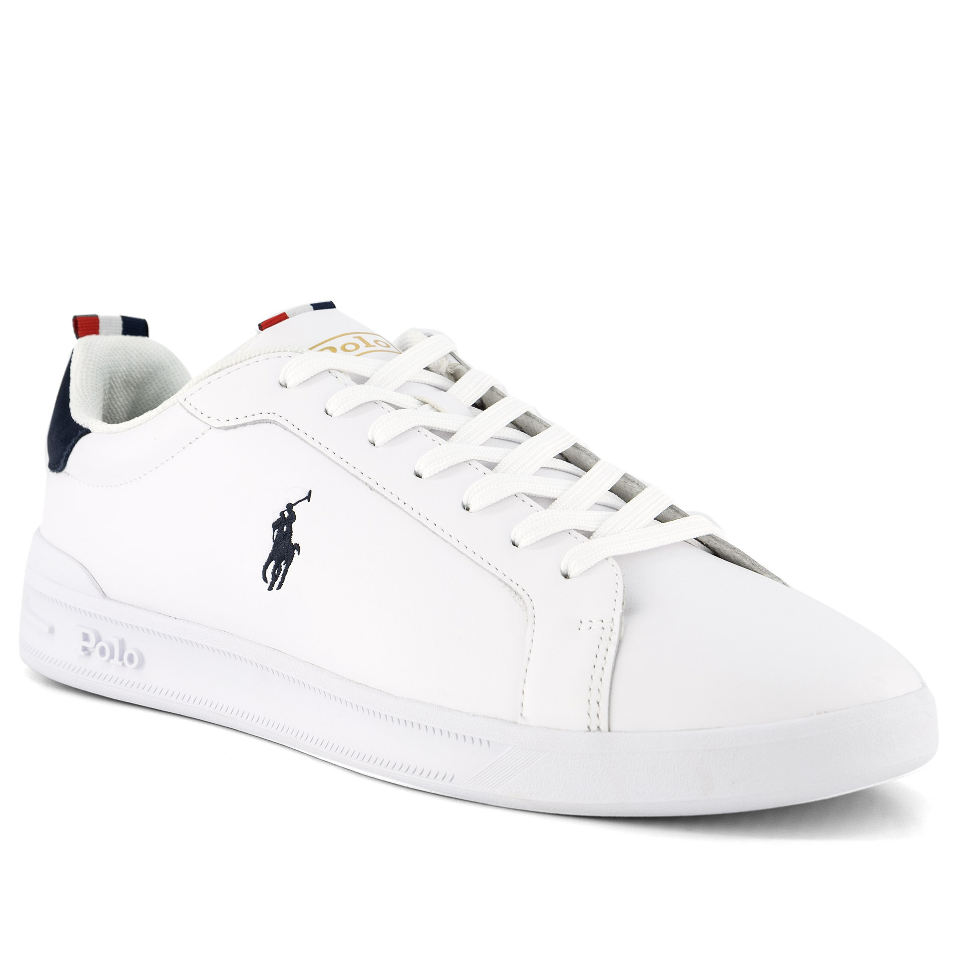 Polo Ralph Lauren Herren Sneaker weiß Glattleder