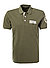 Polo-Shirt, Baumwoll-Piqué, oliv - grün