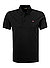 Polo-Shirt, Baumwoll-Piqué, schwarz - schwarz