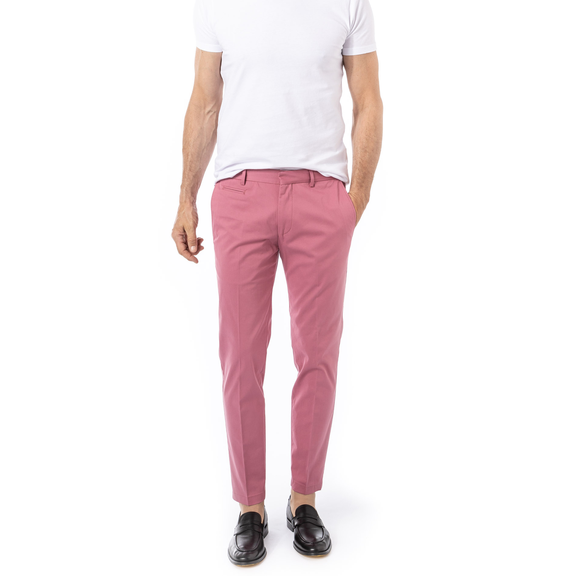 Strellson Herren Hose rosa Slim Fit