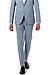 Hose, Slim Fit, Schurwolle-Seide, hellblau meliert - hellblau
