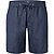 Shorts, Modern Fit, Leinen-Baumwolle, navy - navy