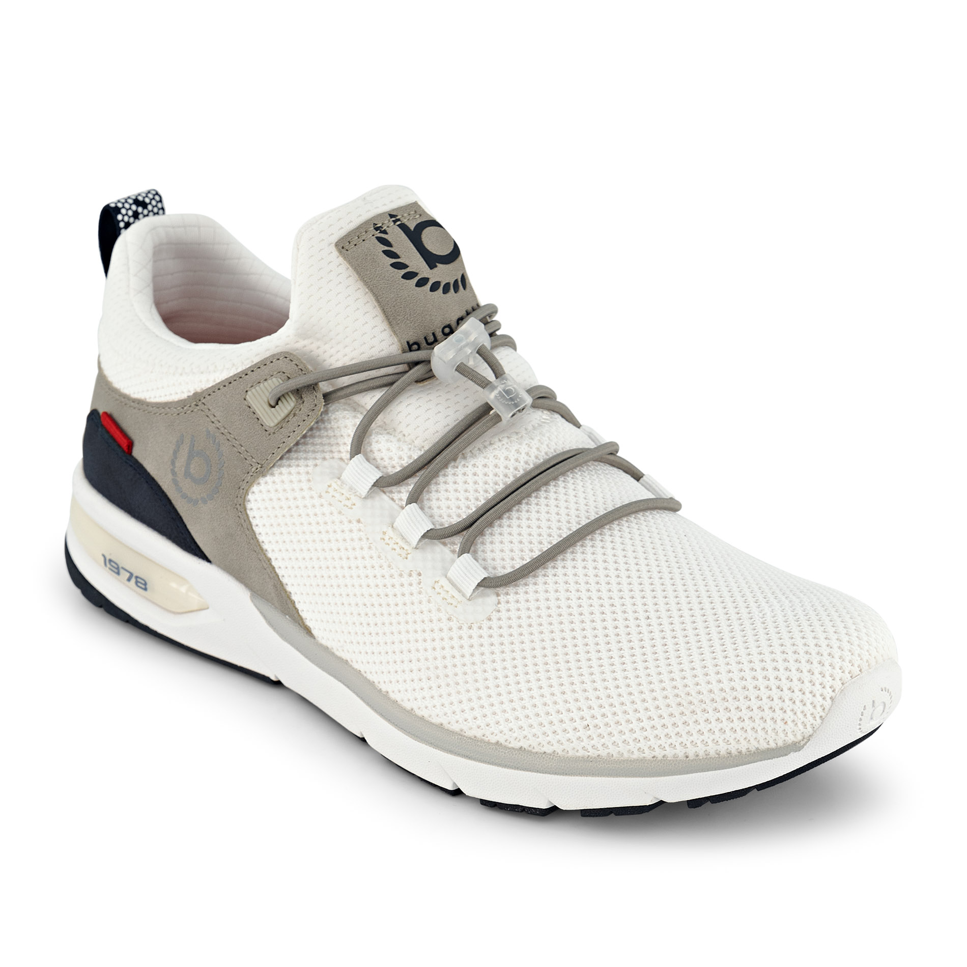bugatti Herren Sneaker weiß Textil & Canvas