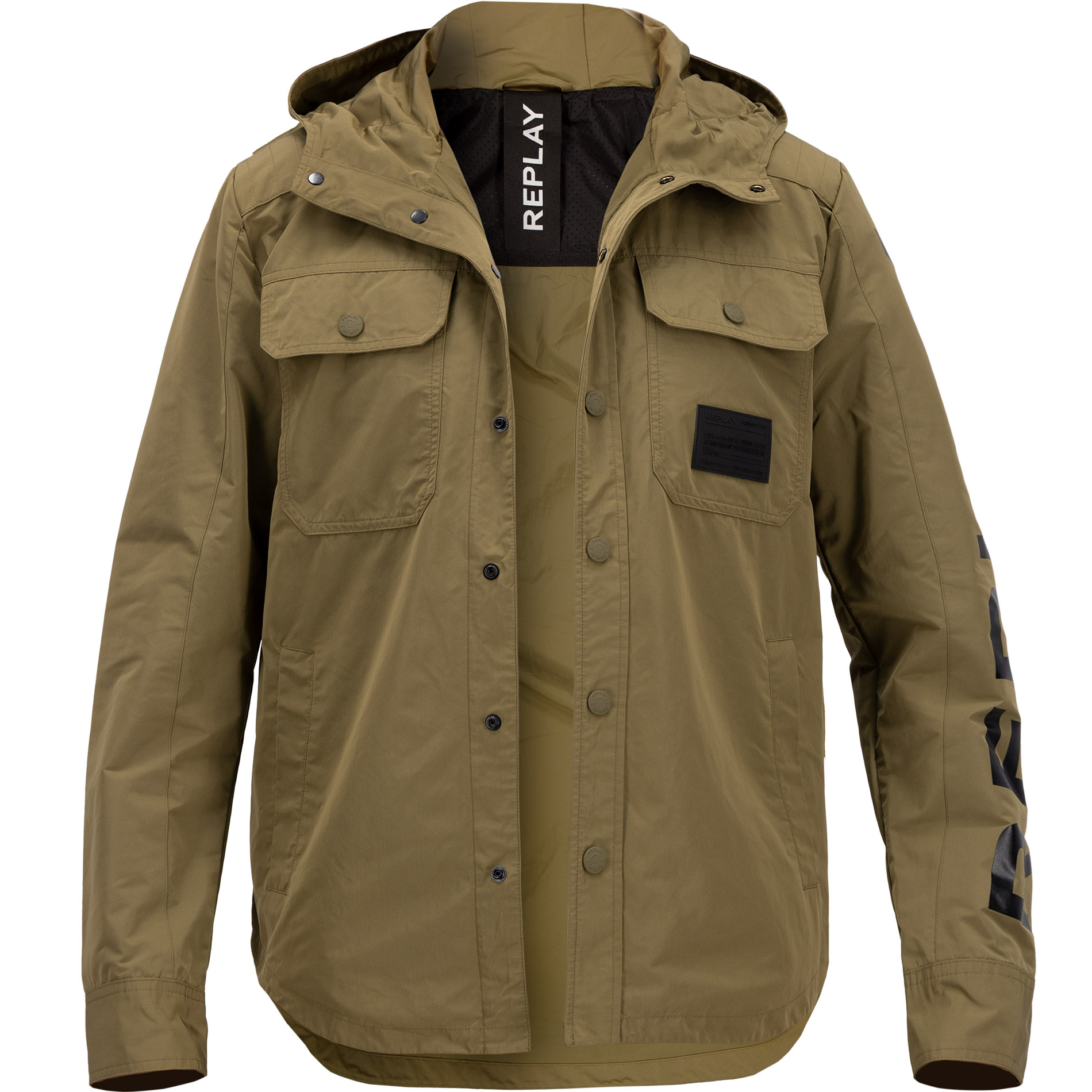 Replay Herren Jacke grün unifarben