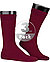 Socken, mercerisierte Baumwolle, barolo - merlot