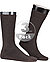 Socken, mercerisierte Baumwolle, dunkelbraun - dunkelbraun