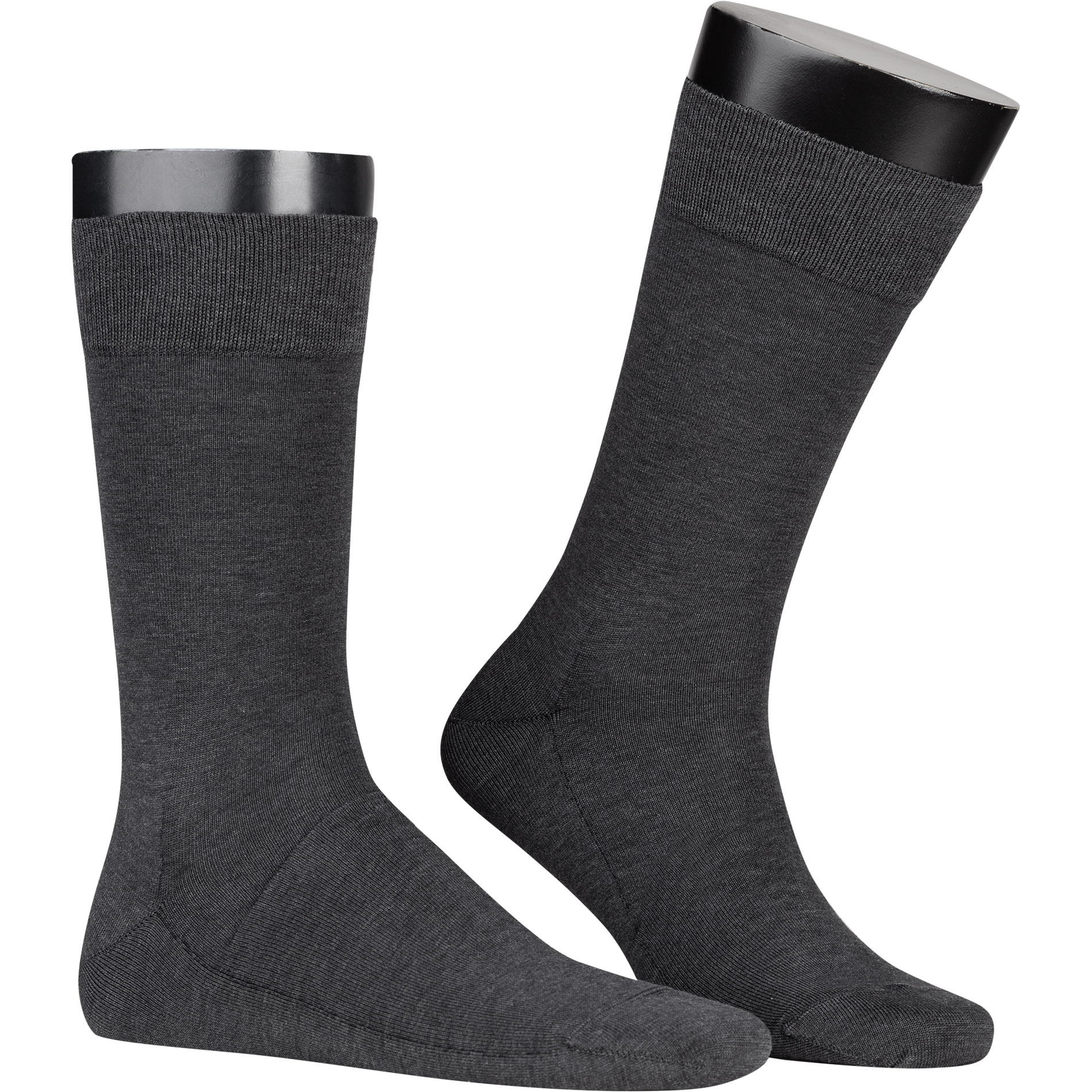 KUNERT Men Herren Socken grau Baumwolle unifarben