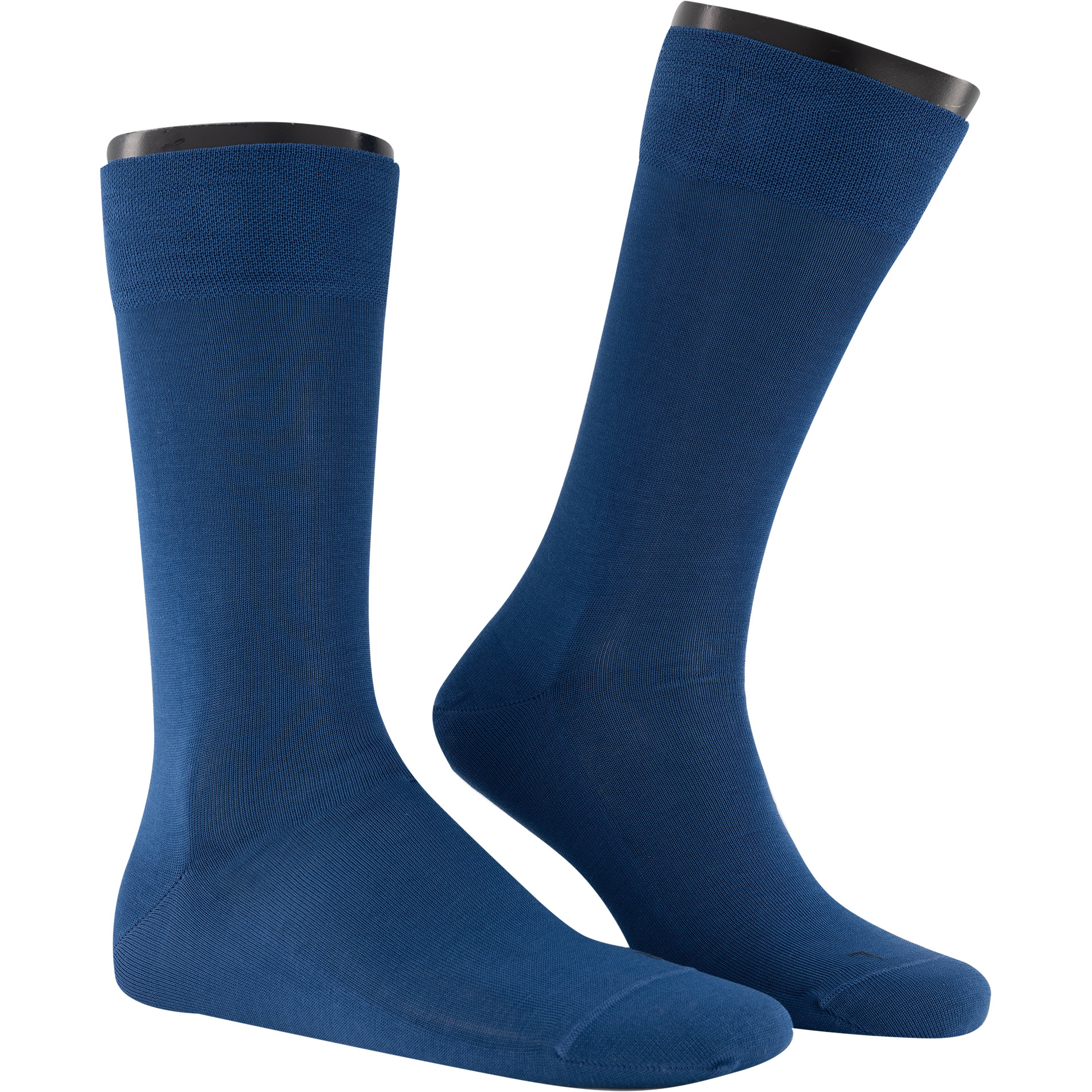 Falke Herren Socken Blau Baumwolle & Mix Unifarben
