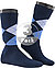 Socken, Baumwolle, navy-hellblau - marine