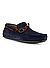Loafer, Veloursleder, navy - navy