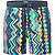 Boardshorts, Mikrofaser, blau-gelb gemustert - multicolor-blau