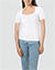 T-Shirt mit Carré-Ausschnitt - weiß