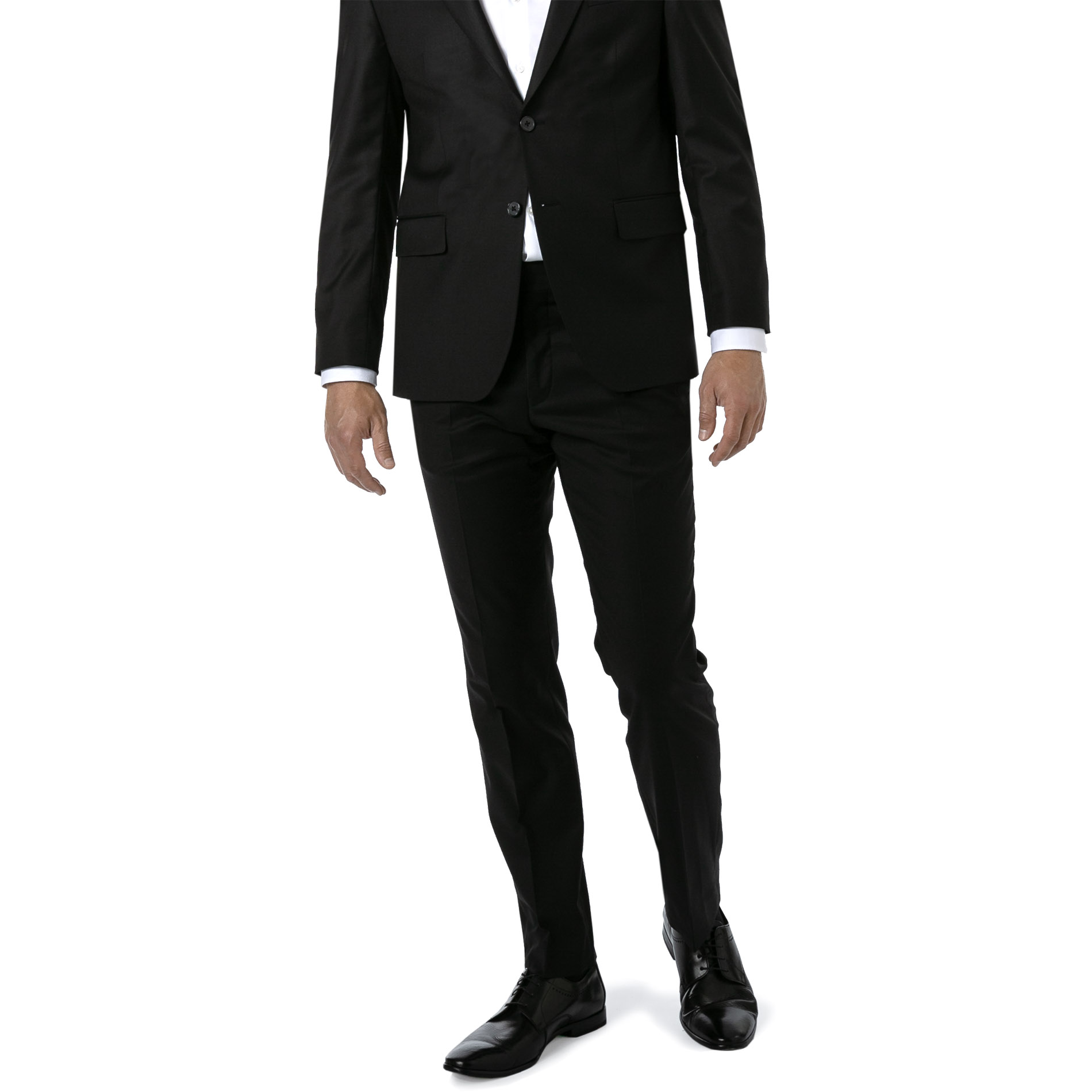HECHTER PARIS Herren Hose schwarz