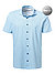 Kurzarmhemd, Modern Fit, Jersey Climate Control, aqua gemustert - aqua