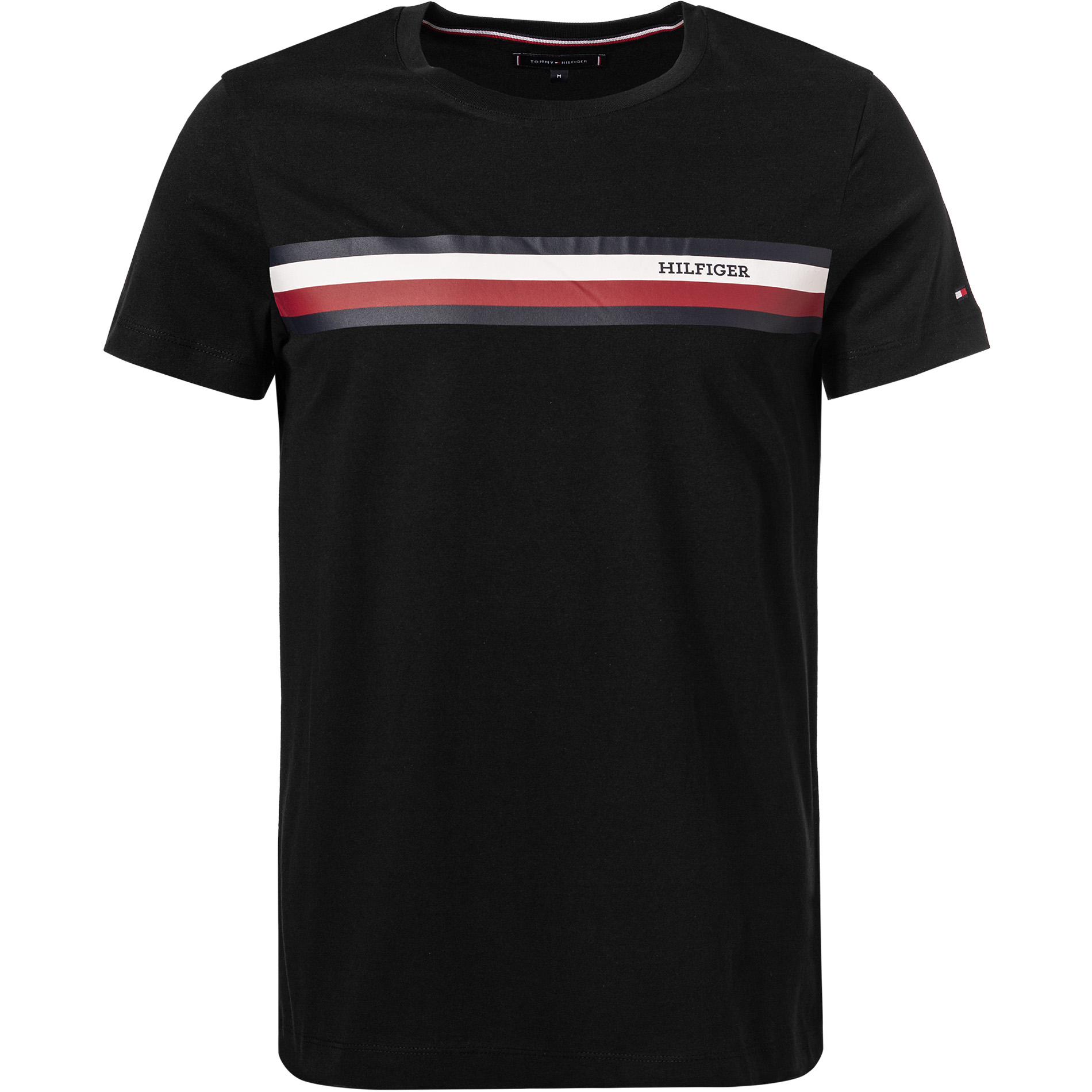 Tommy Hilfiger Herren T-Shirt schwarz Slim Fit