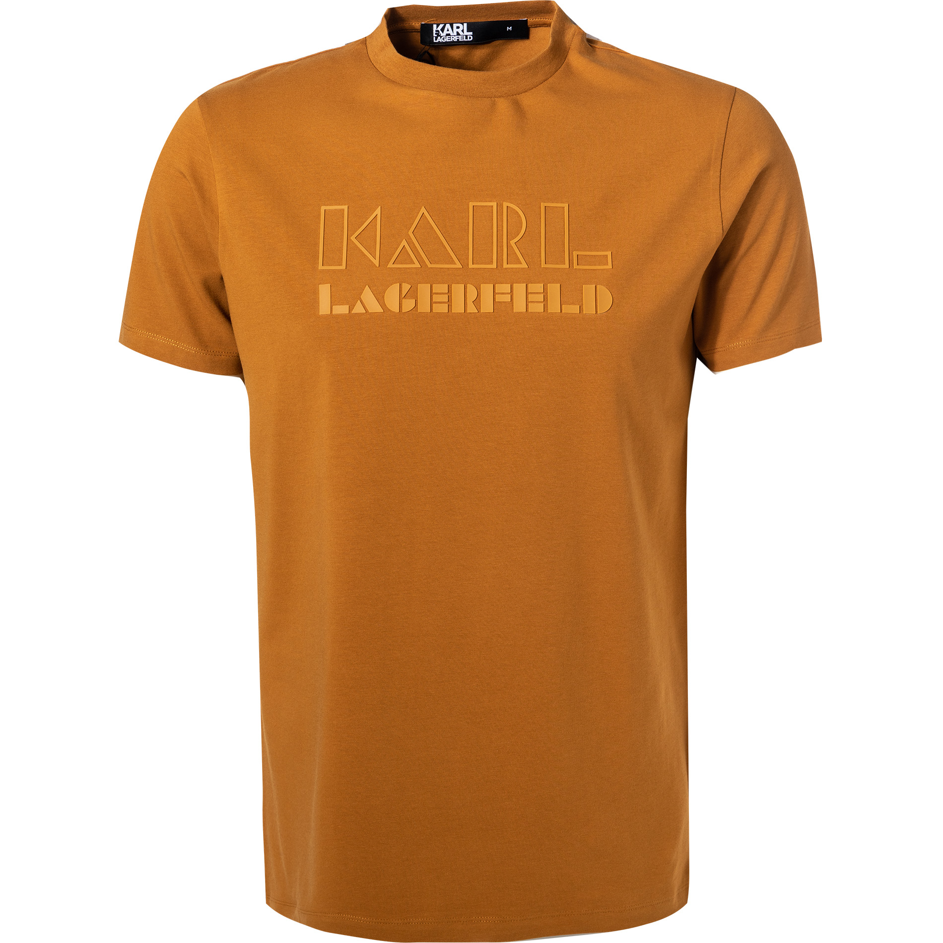 KARL LAGERFELD Herren T-Shirt braun Baumwolle