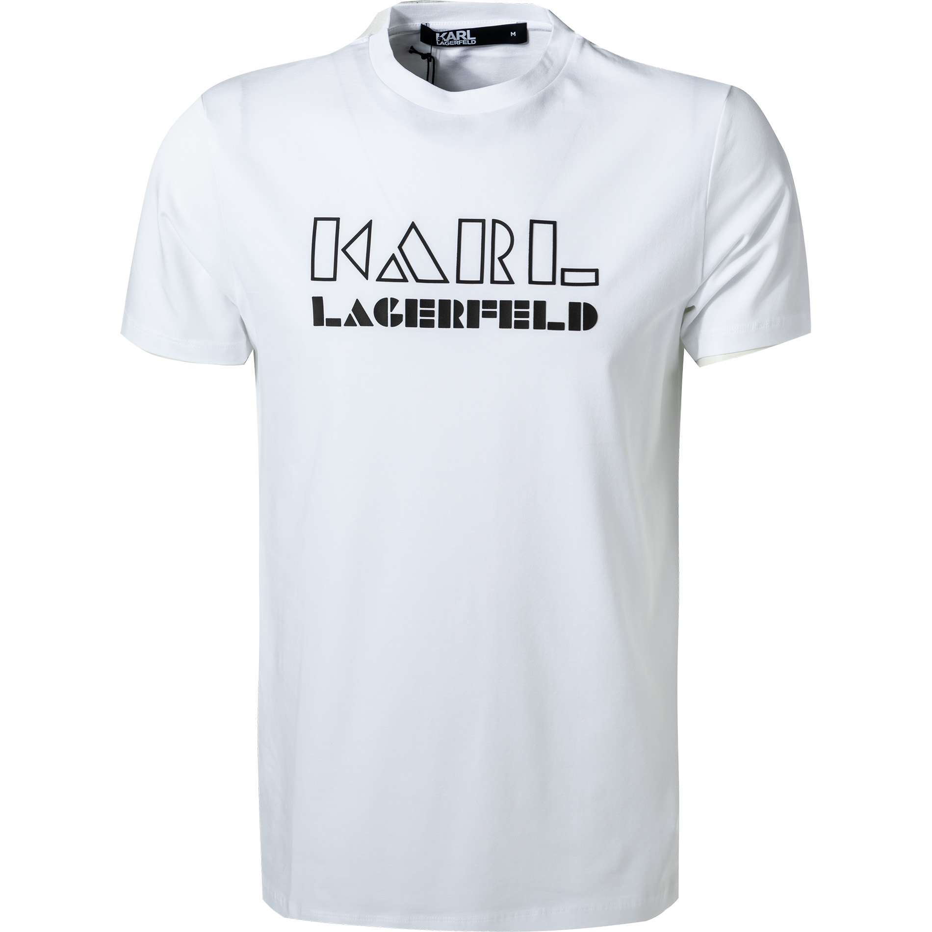 KARL LAGERFELD Herren T-Shirt weiß Baumwolle