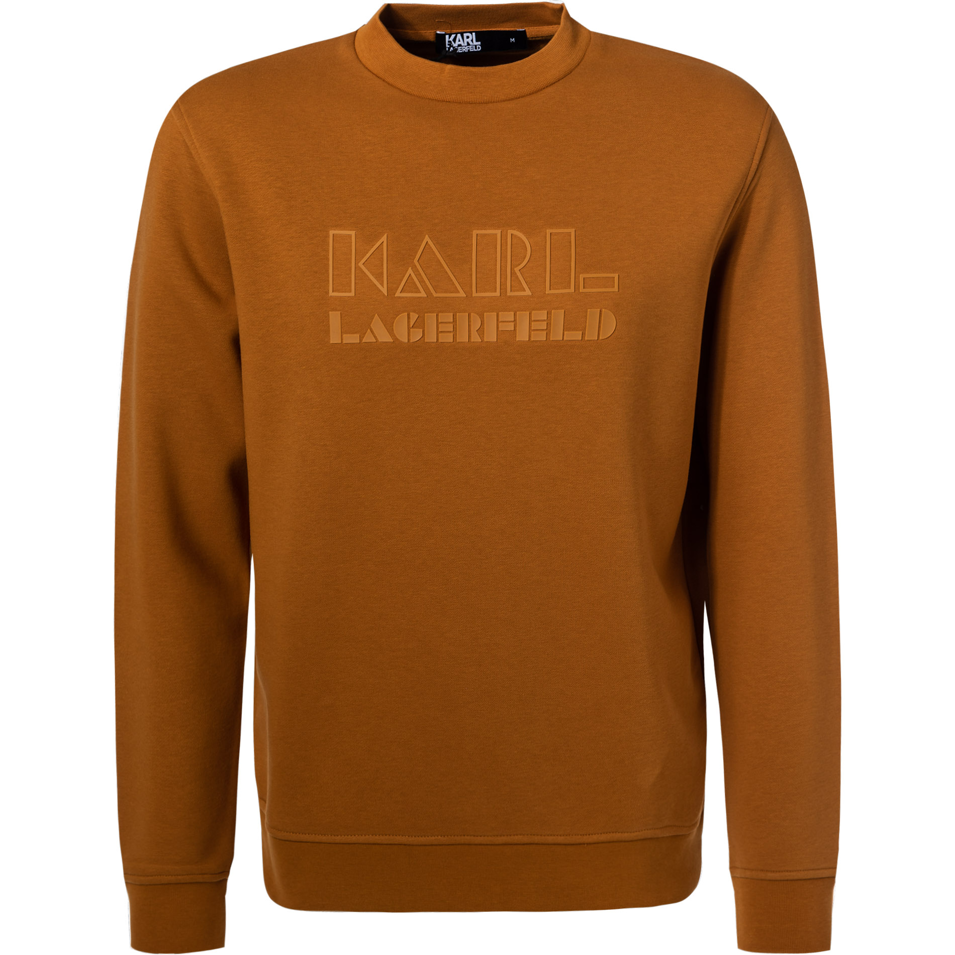 KARL LAGERFELD Herren Sweatshirt braun Baumwolle Motiv