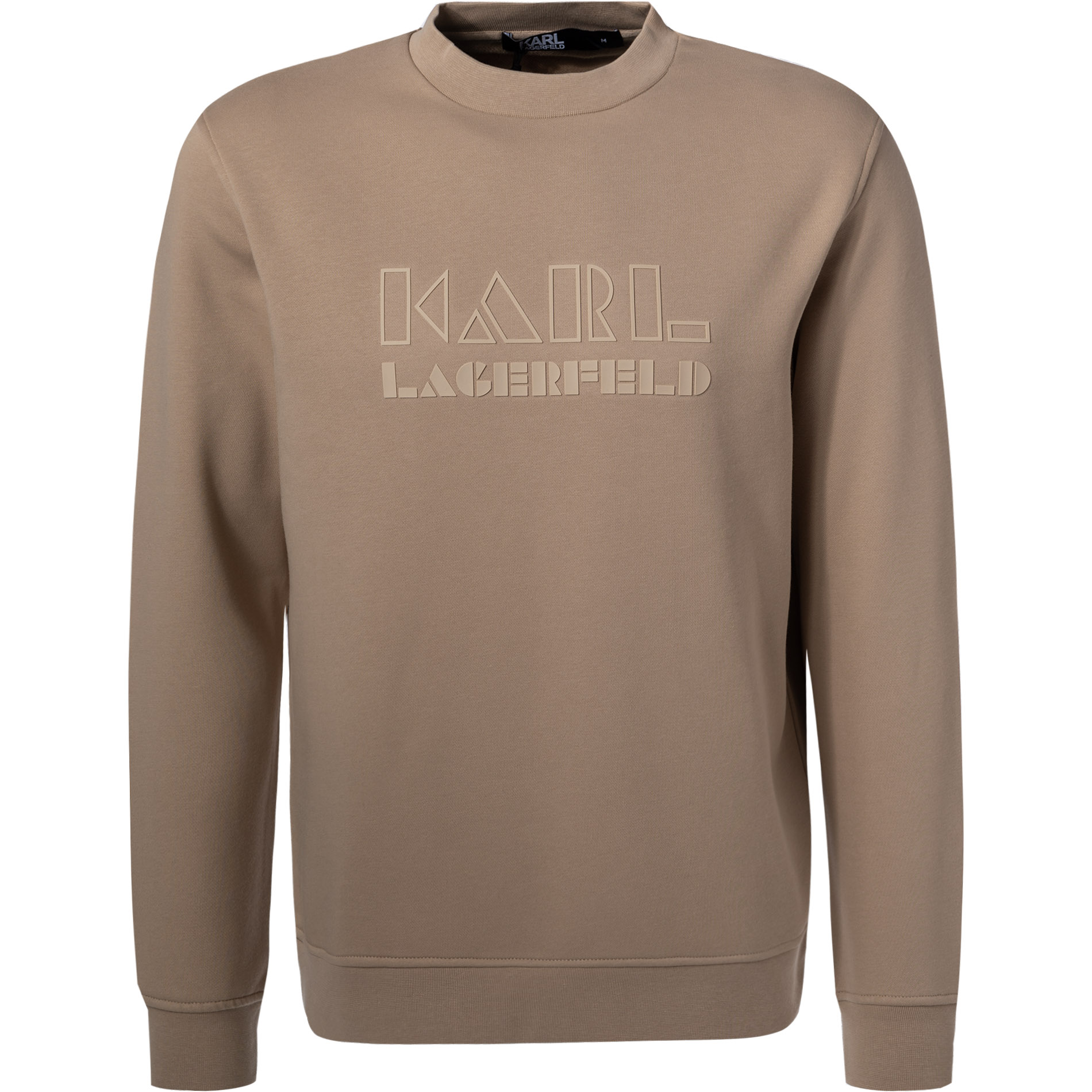 KARL LAGERFELD Herren Sweatshirt beige Baumwolle Motiv