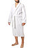 Bademantel, Frottee, weiß - weiß