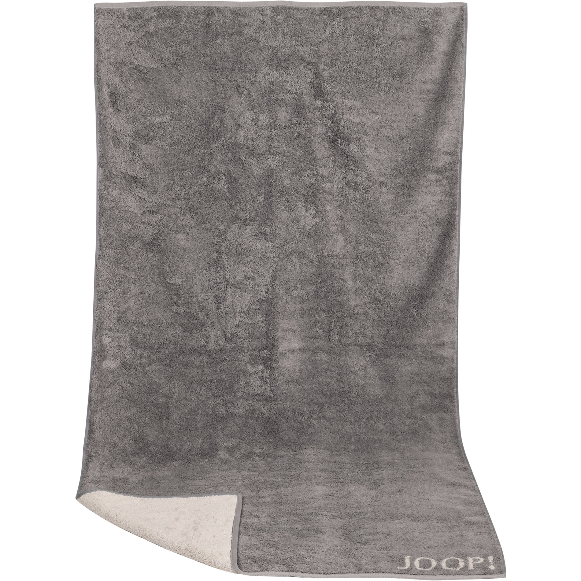 Joop! Herren Handtuch Grau Baumwolle & Mix Unifarben