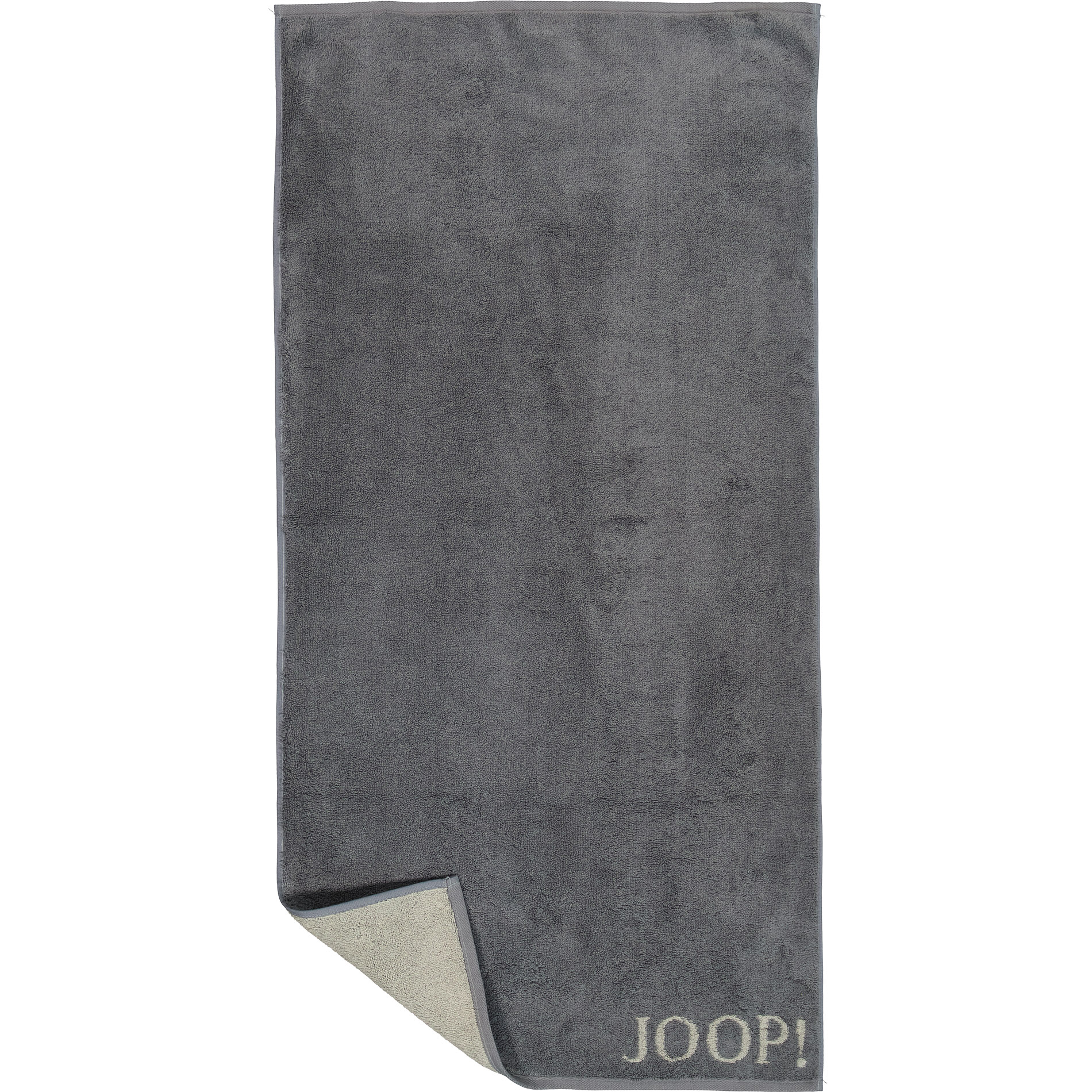JOOP! Herren Handtuch grau Baumwolle & Mix unifarben