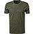T-Shirt, Shaped Fit, Bio Baumwolle, olive gestreift - olive